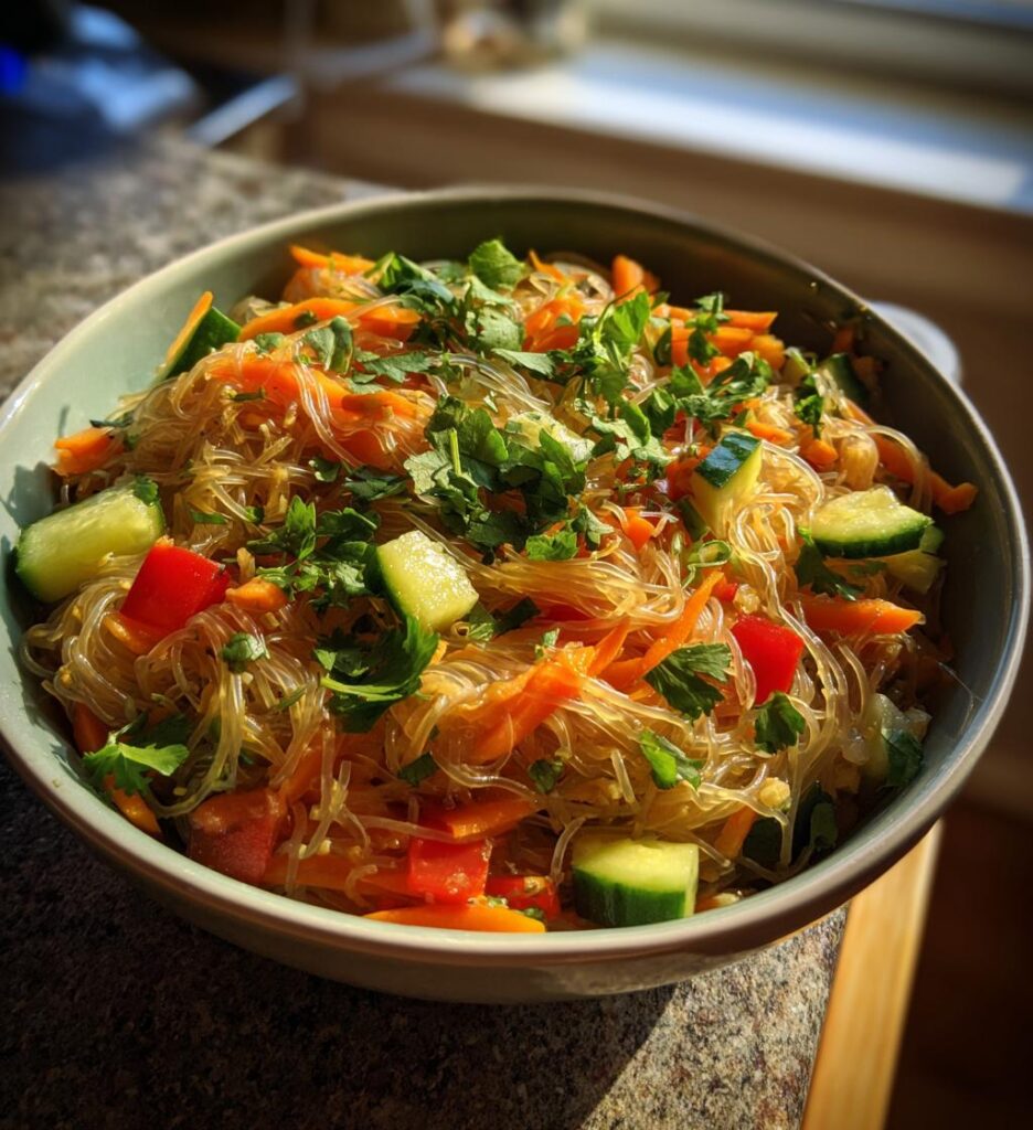glass noodle salad