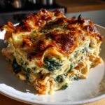 gluten free garlic chicken lasagna