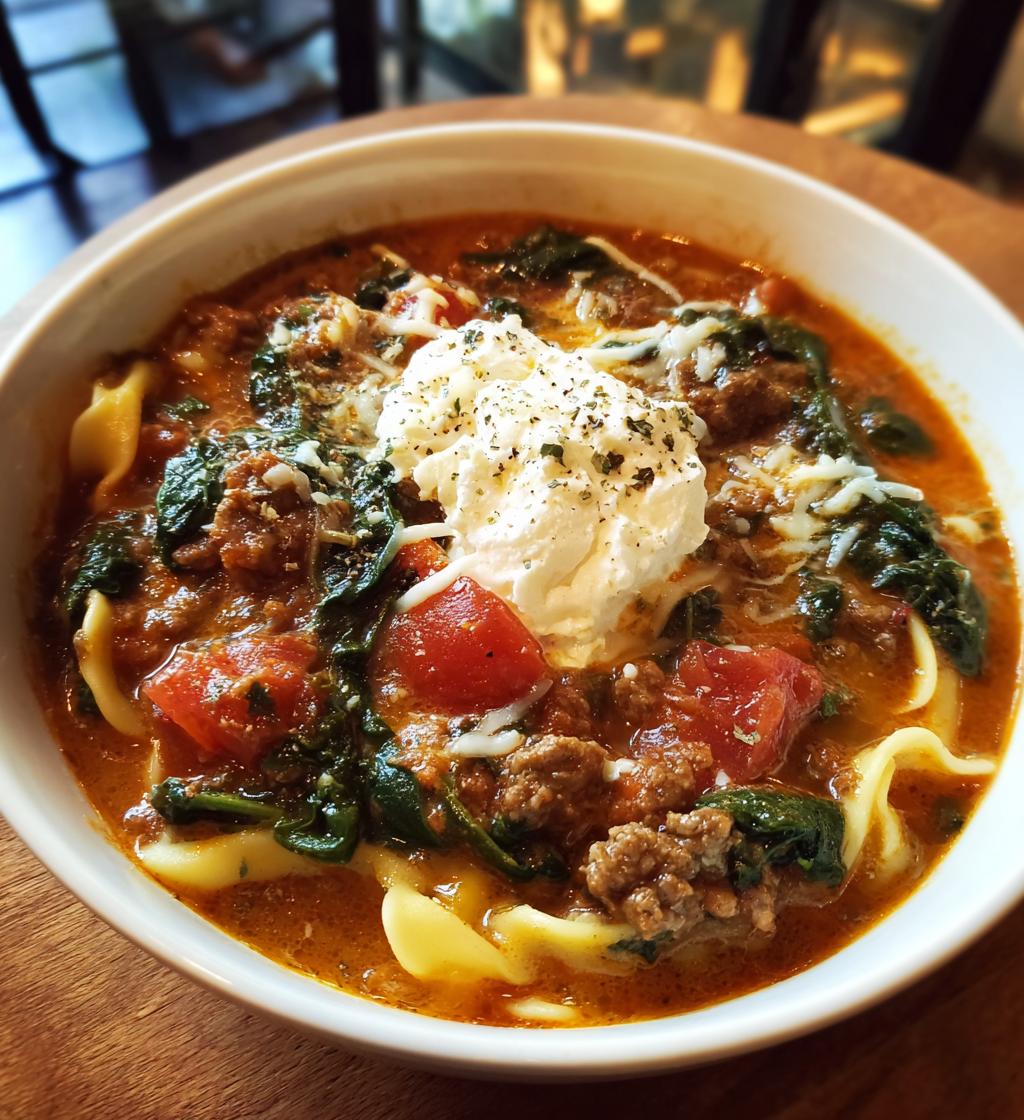 gluten free lasagna soup