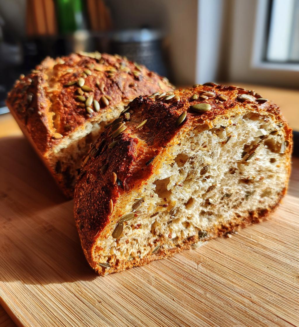 gluten free seeded bread - detail 1