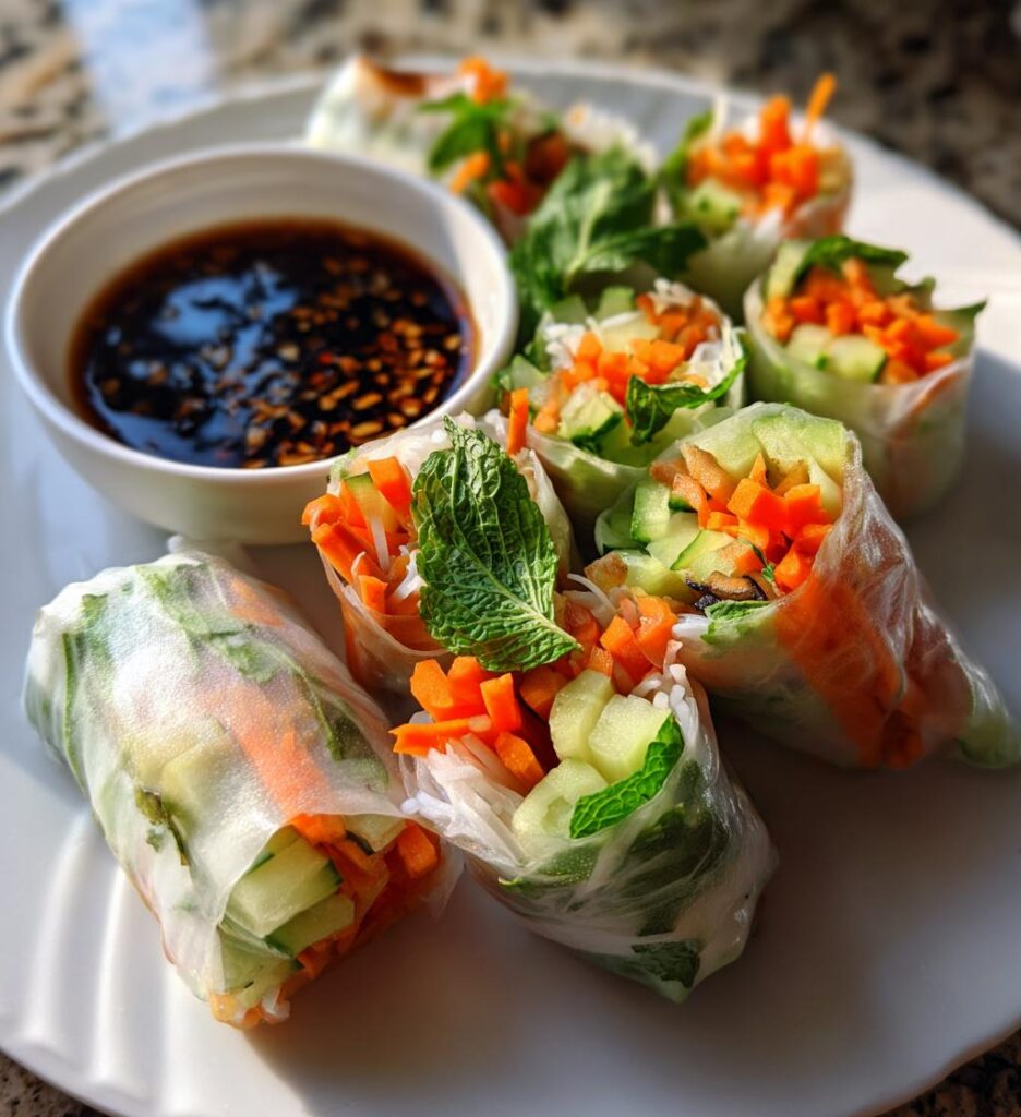 gluten free vegan spring rolls