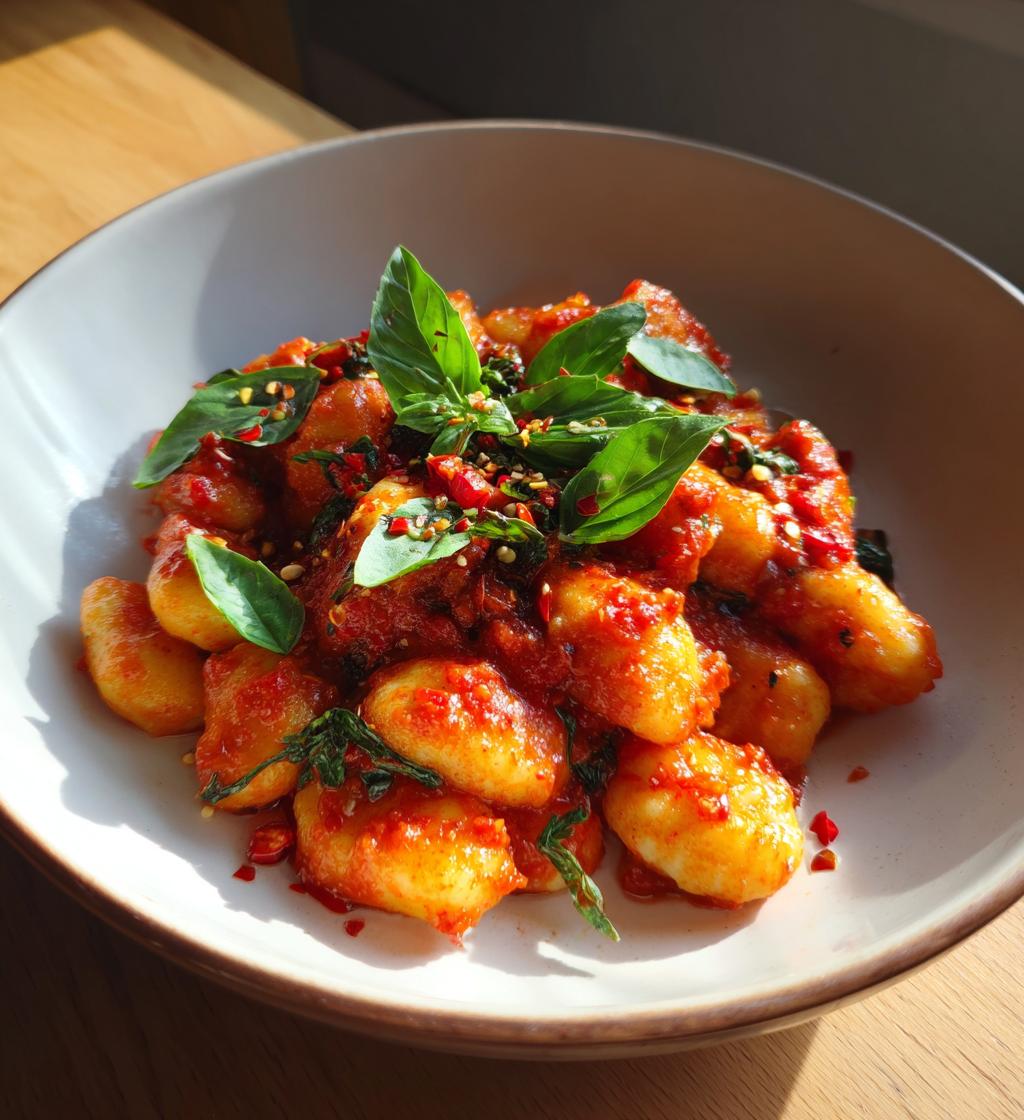 gnocchi arrabbiata vegan gluten free - detail 1