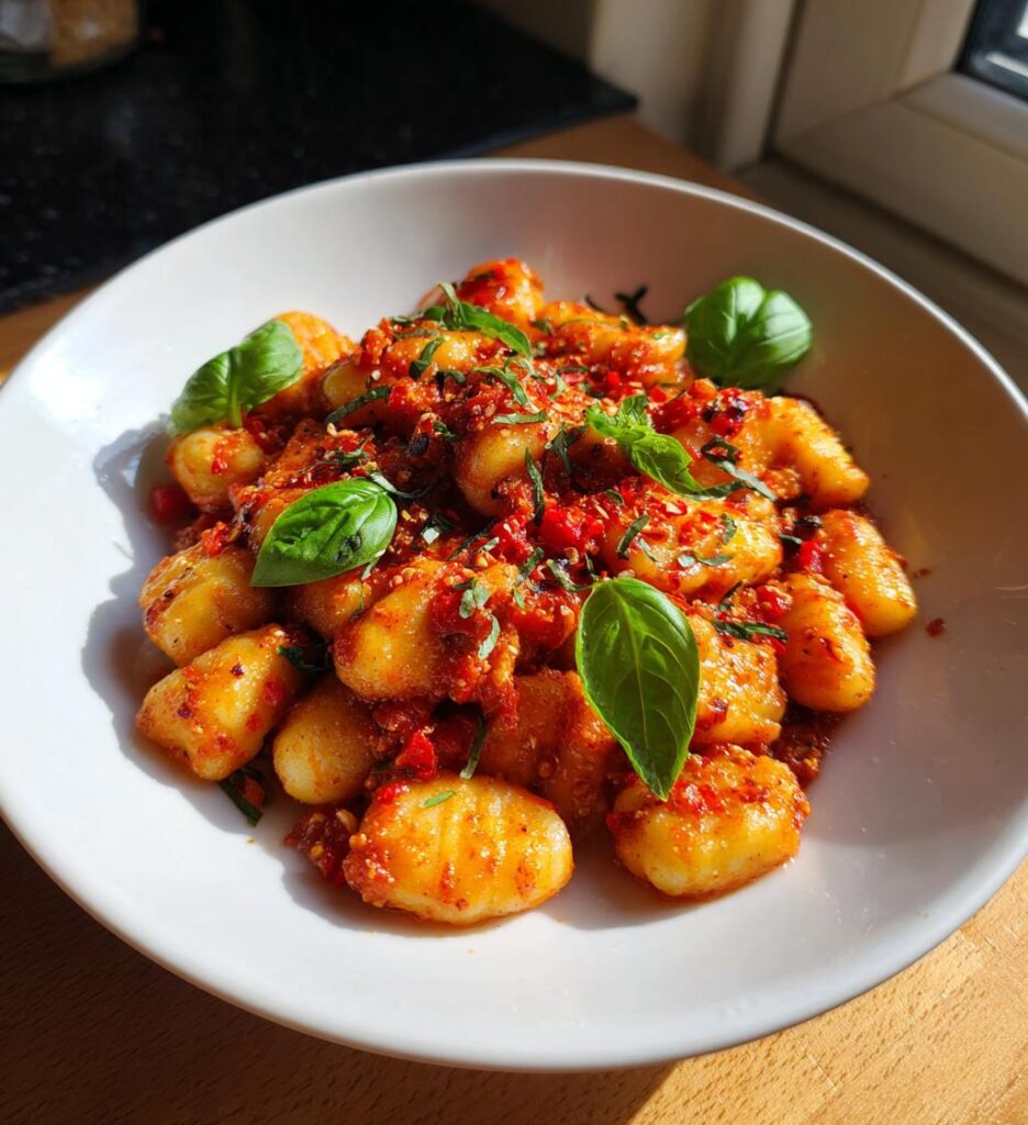 gnocchi arrabbiata vegan gluten free