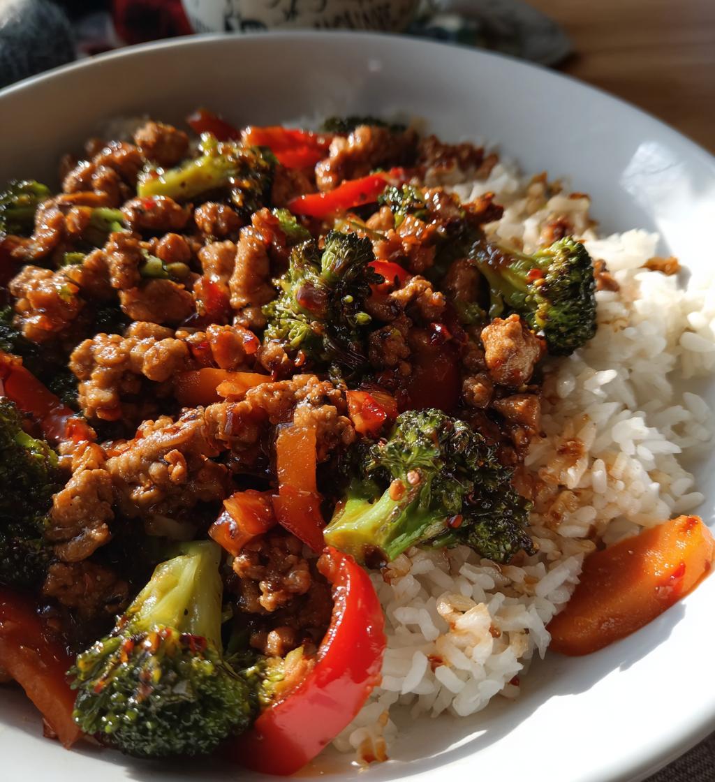 ground turkey teriyaki stir fry
