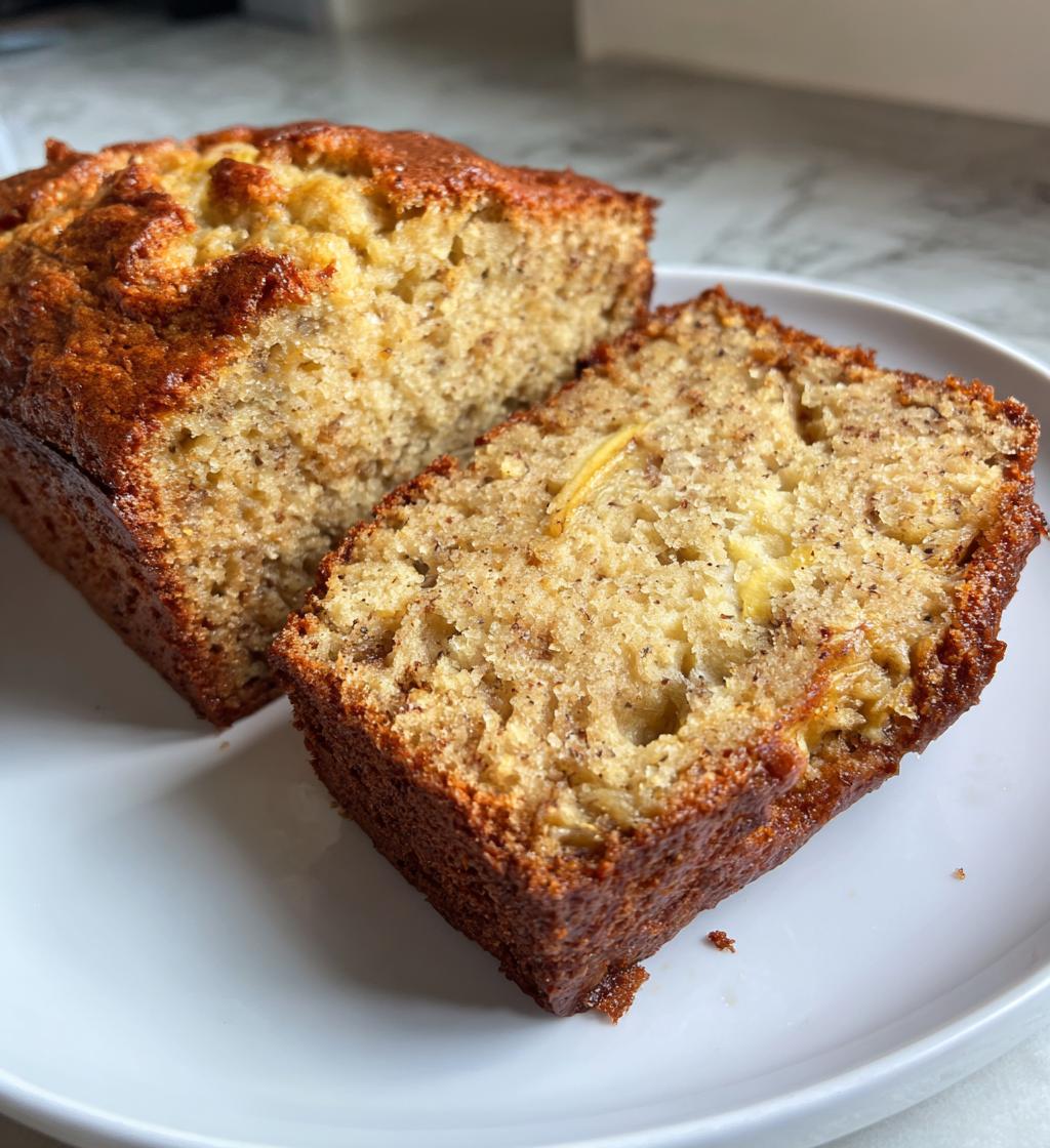 healthy banana bread - detail 1