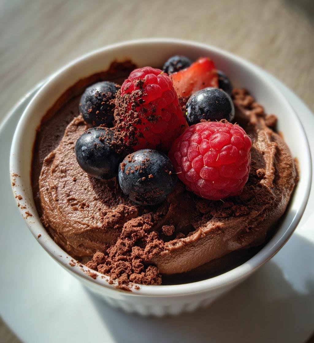 healthy chocolate mousse