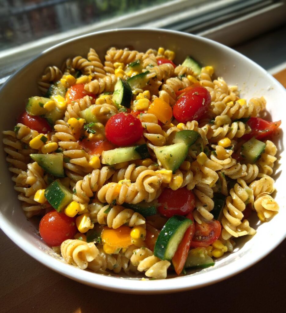 healthy vegan pasta salad