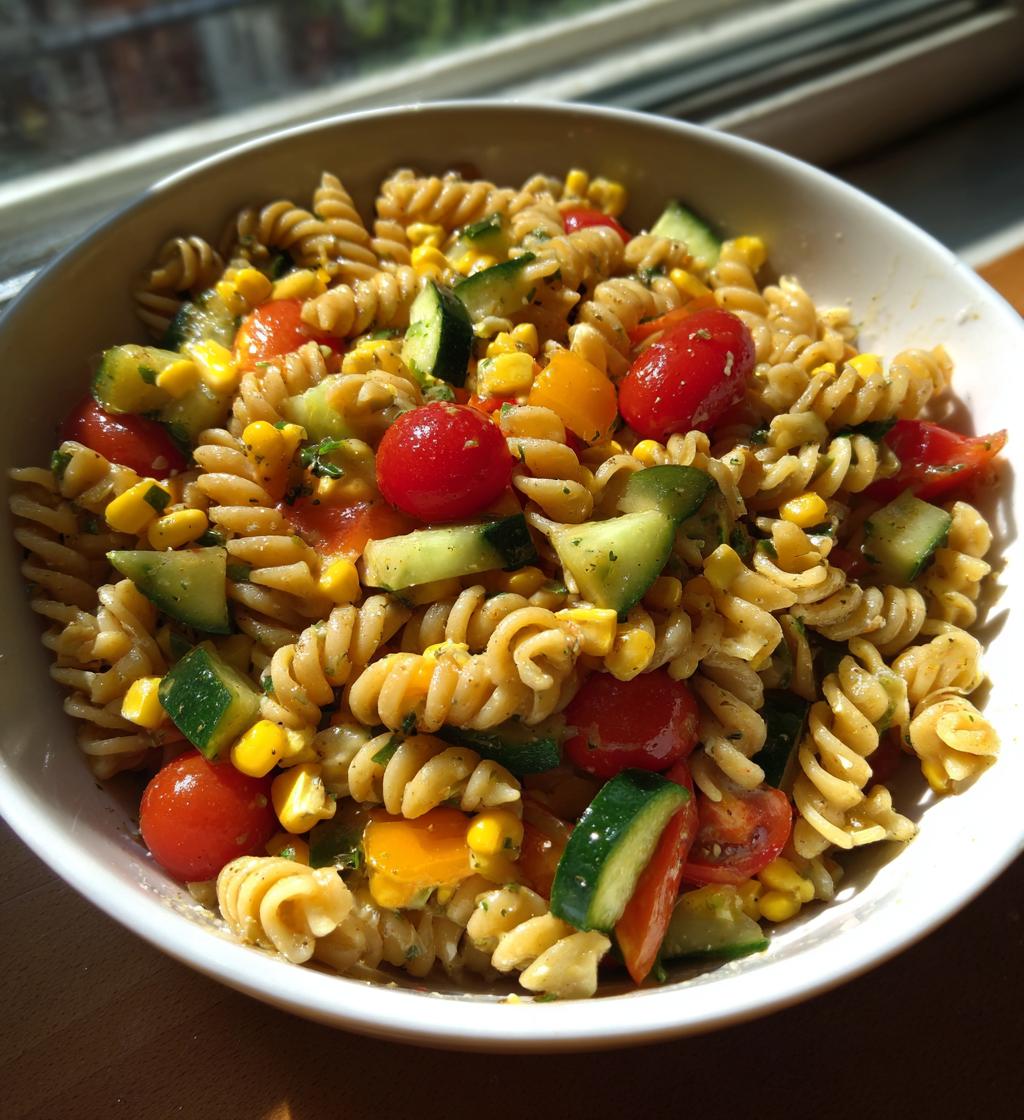 healthy vegan pasta salad