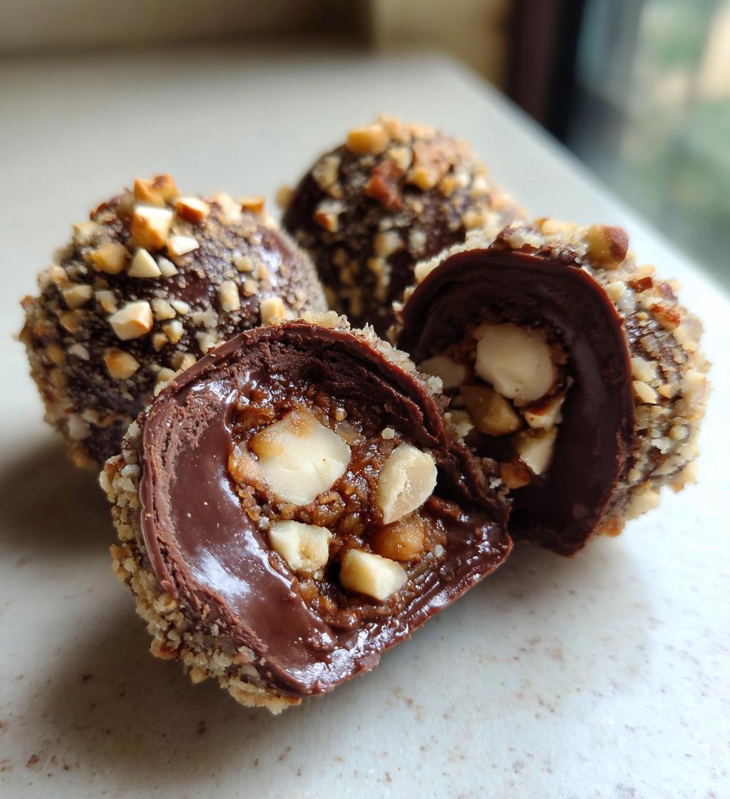 homemade ferrero rocher - detail 1