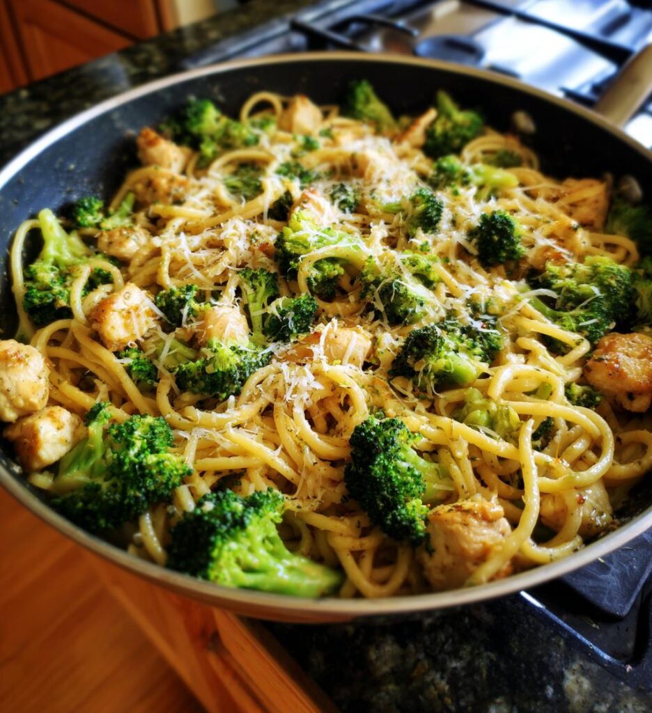 how to make chicken and broccoli pasta