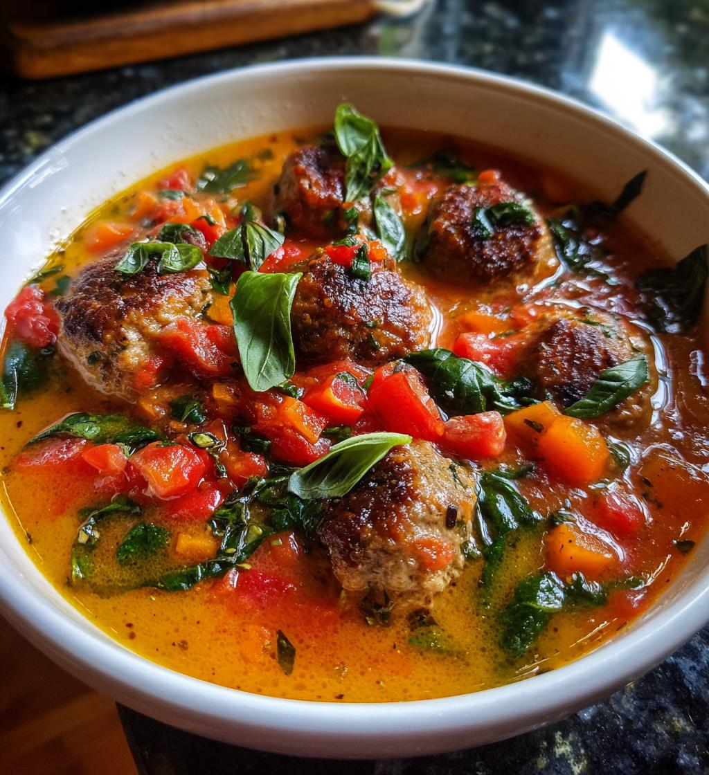 italian meatball soup recipe - detail 1