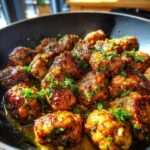 keto garlic butter meatballs