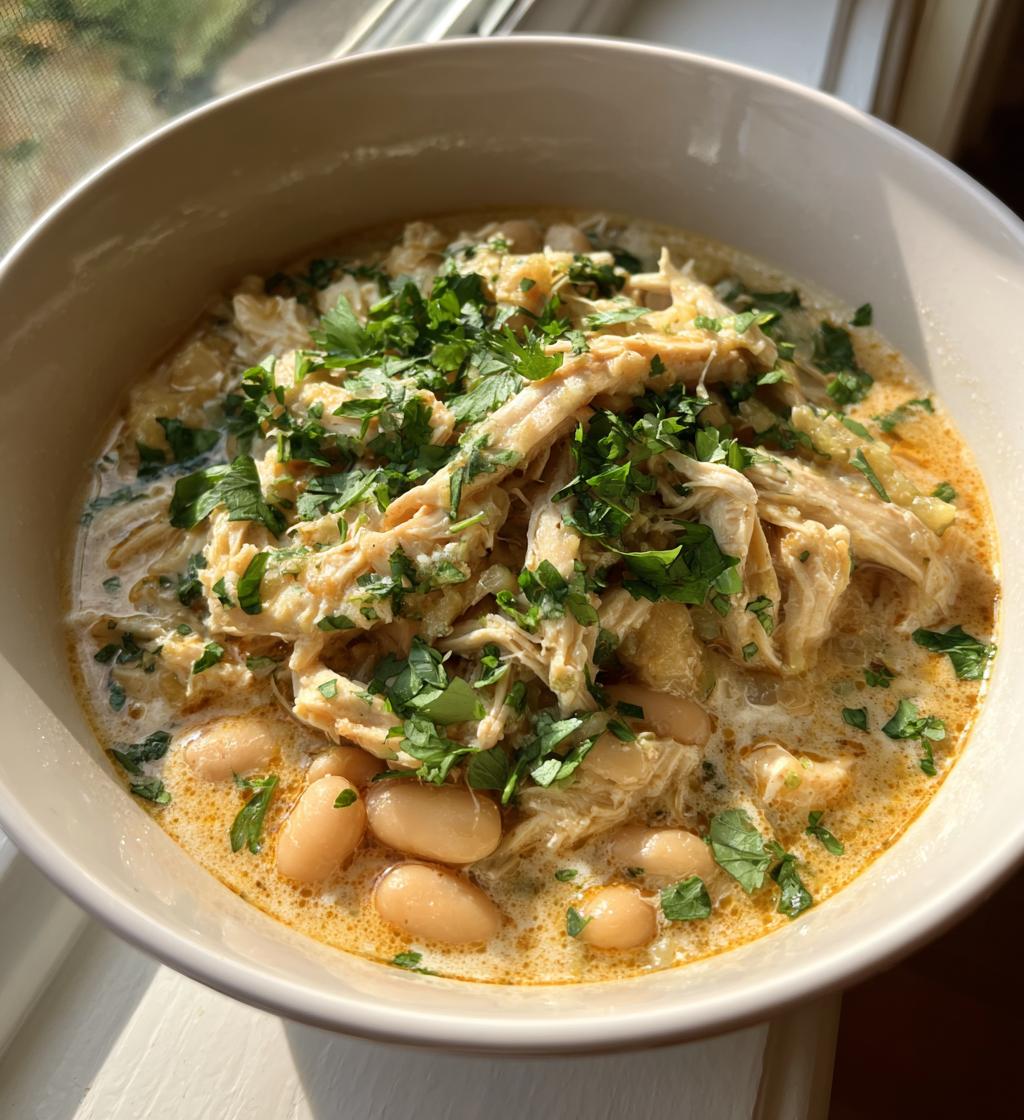 keto low carb white chicken chili