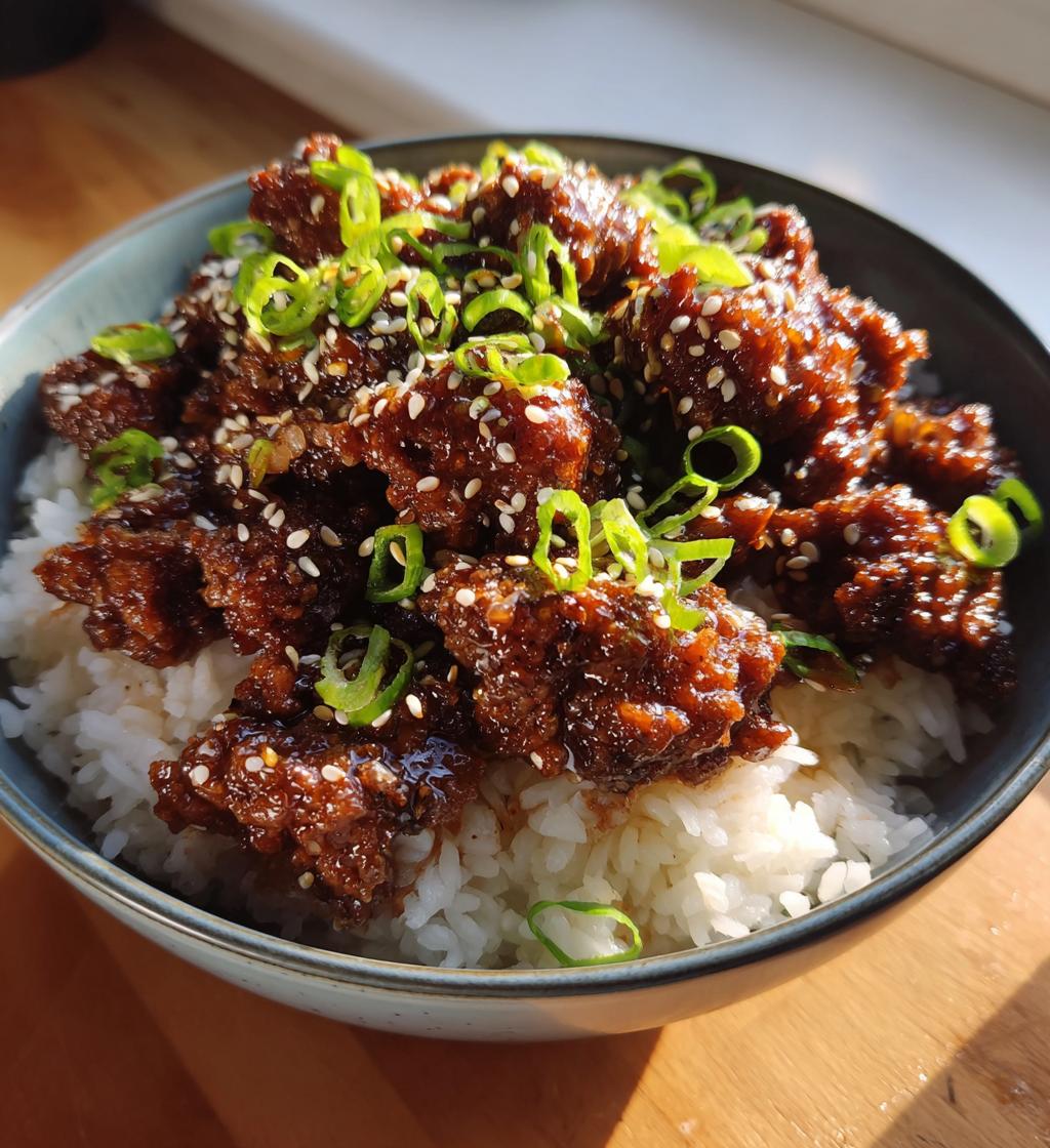 korean ground beef bowl