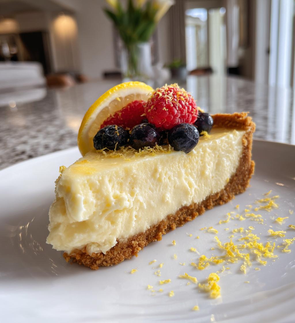 lemon cheesecake tart - detail 1