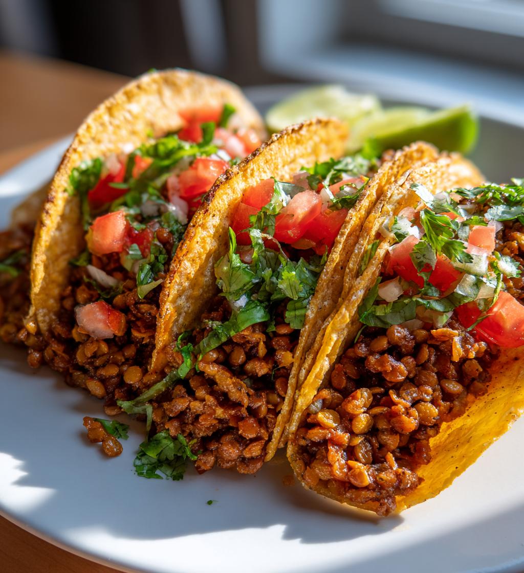 lentil taco meat - detail 1