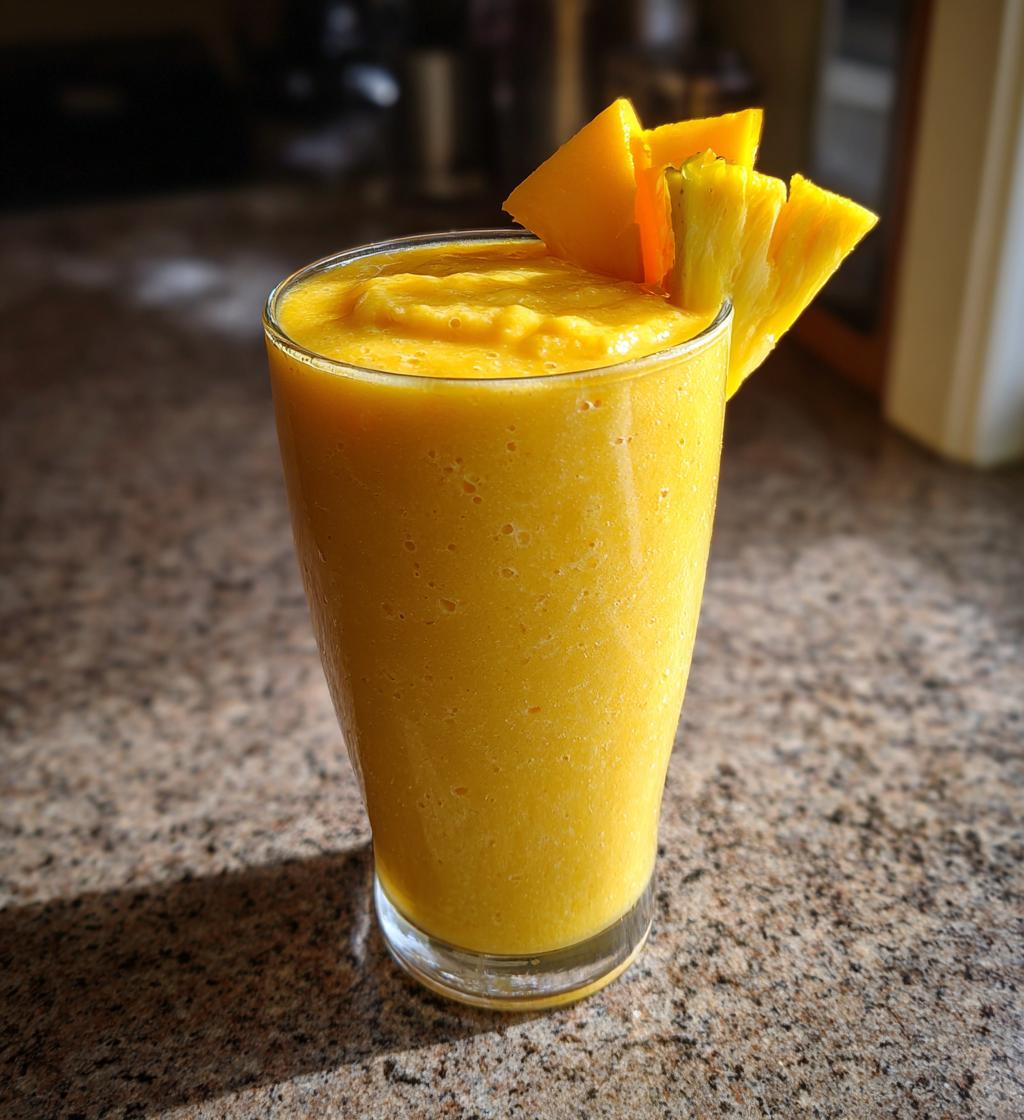 mango pineapple smoothie - detail 1
