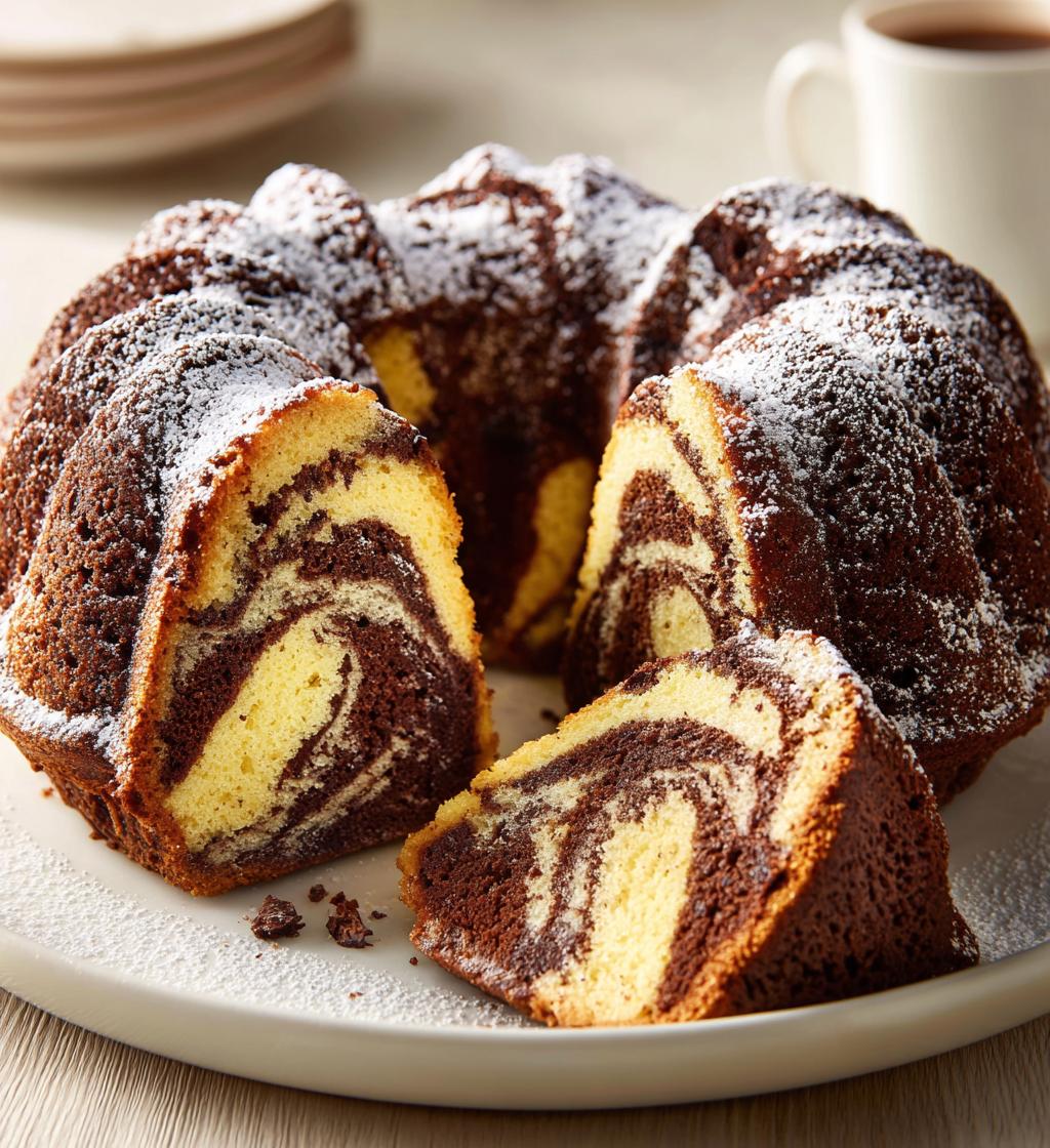 marble bundt cake
