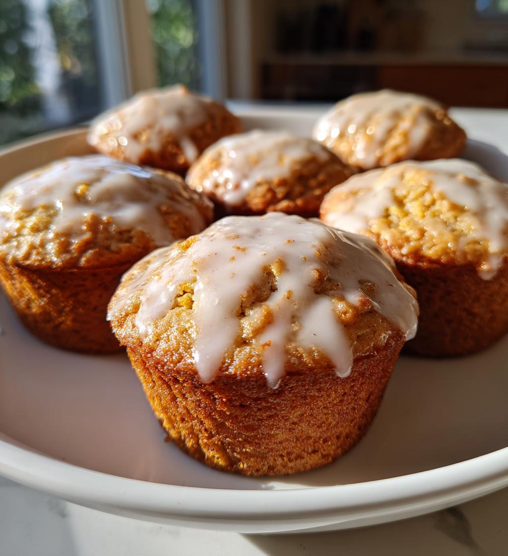mini chai muffins with vanilla bean glaze - detail 1