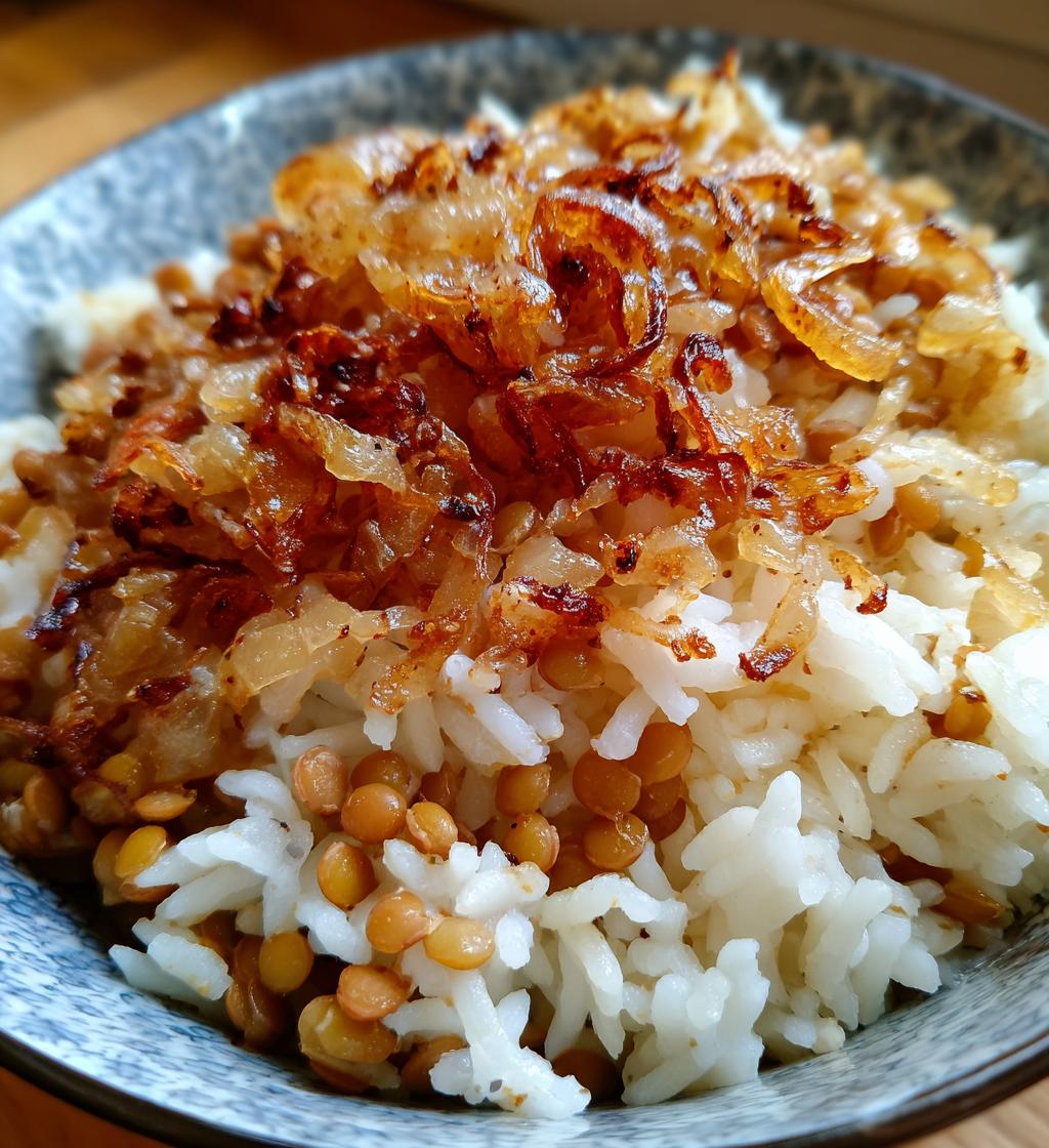 mujadara lentils rice