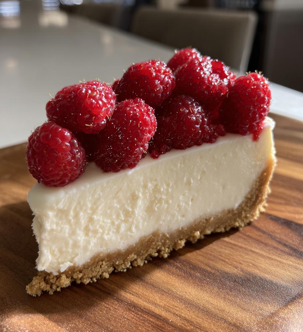 no bake raspberry cheesecake - detail 1