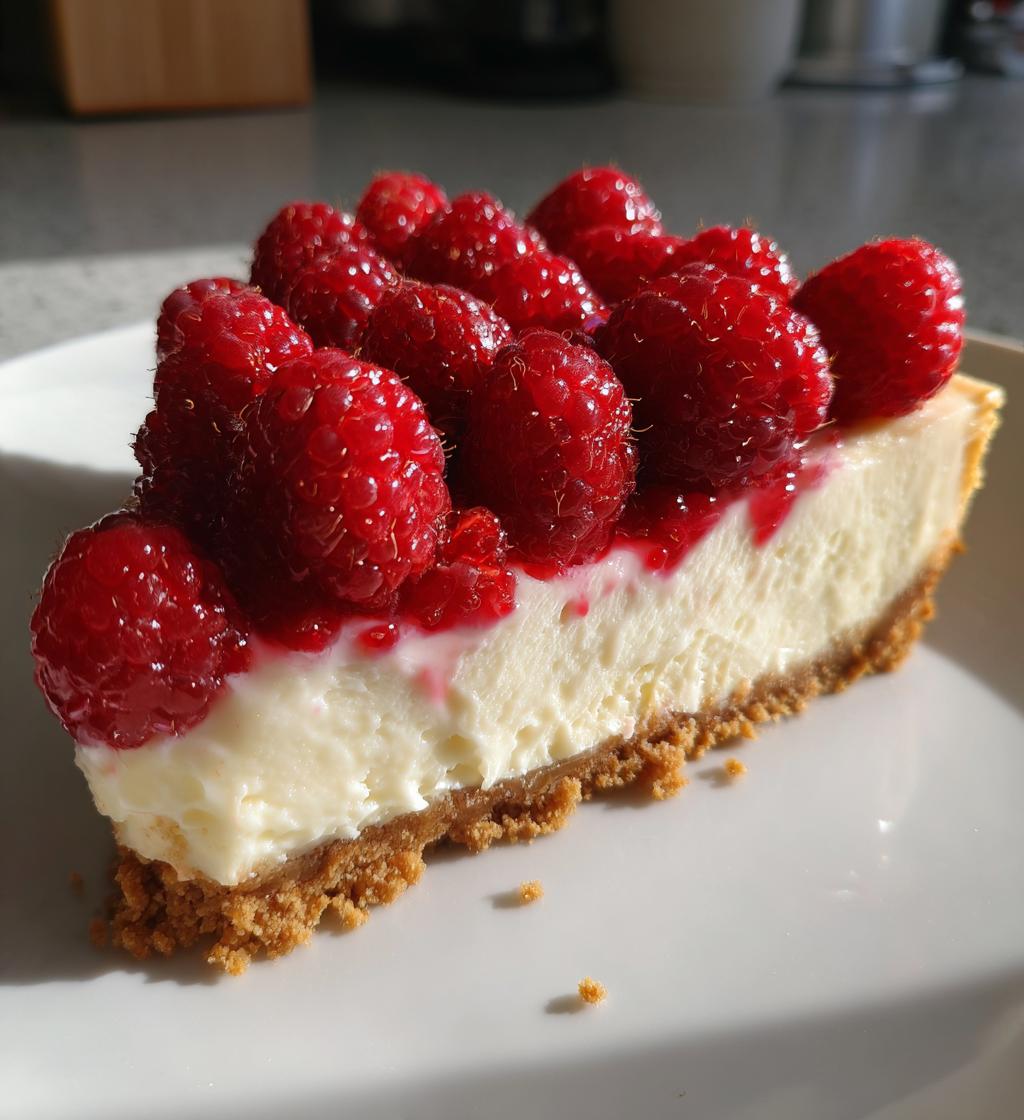 no bake raspberry cheesecake