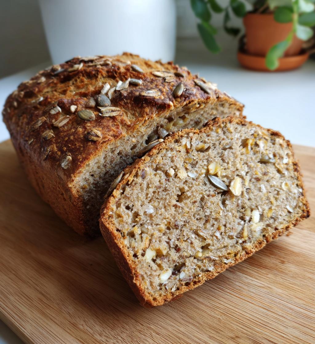 oatmeal seed bread - detail 1