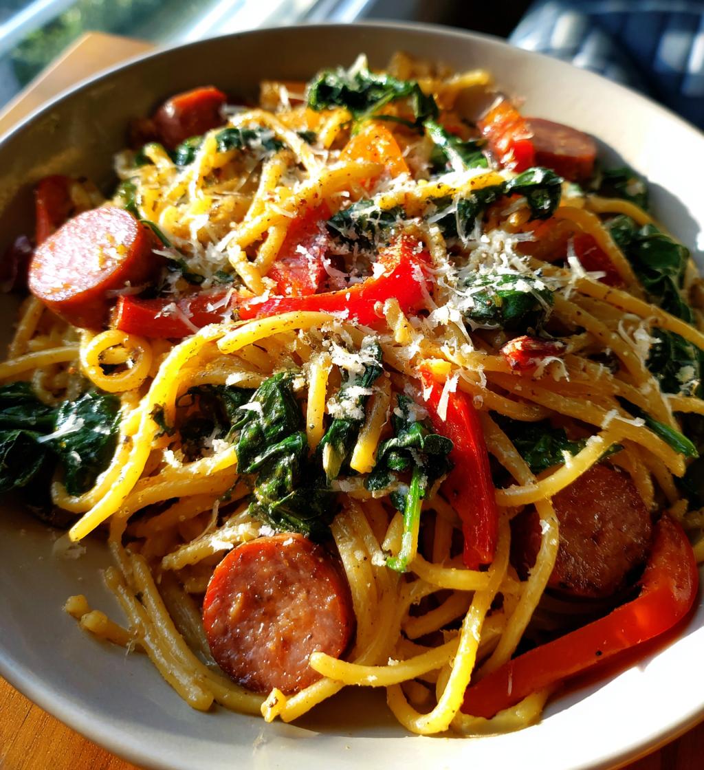 one pot smoked sausage pasta