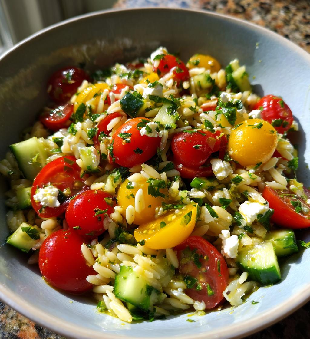 orzo salad - detail 1