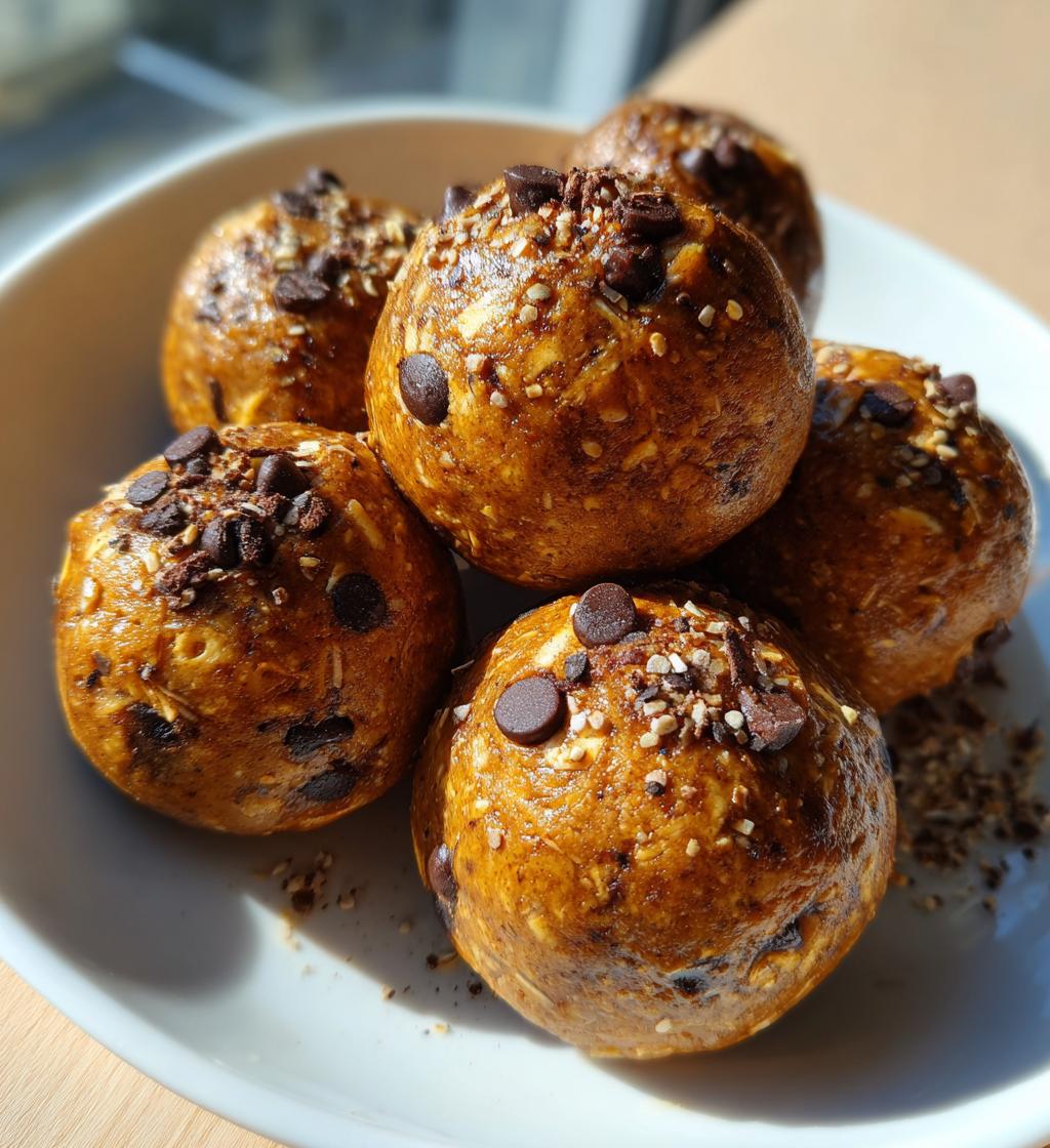 peanut butter oatmeal balls - detail 1