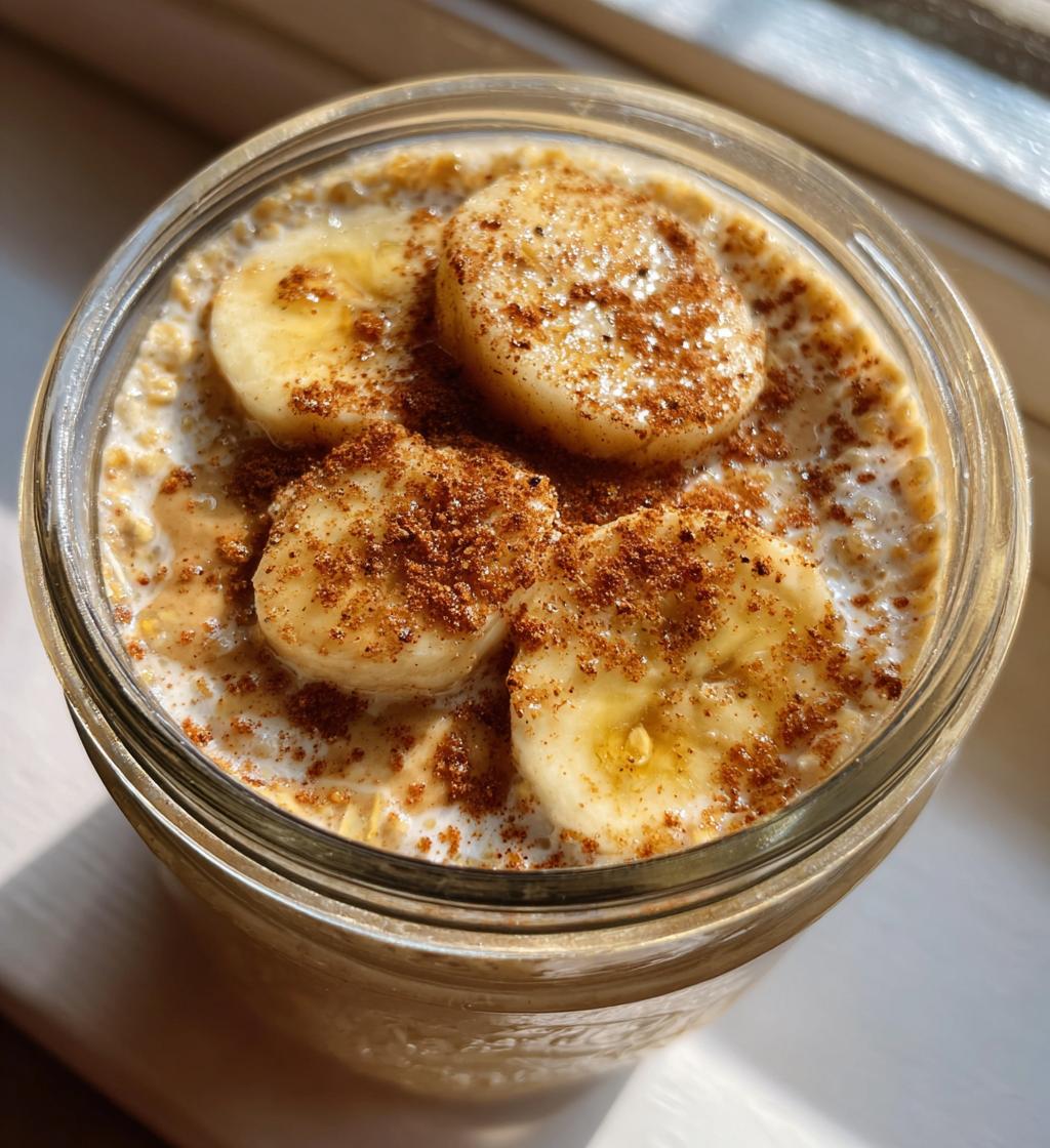 peanut butter overnight oats - detail 1
