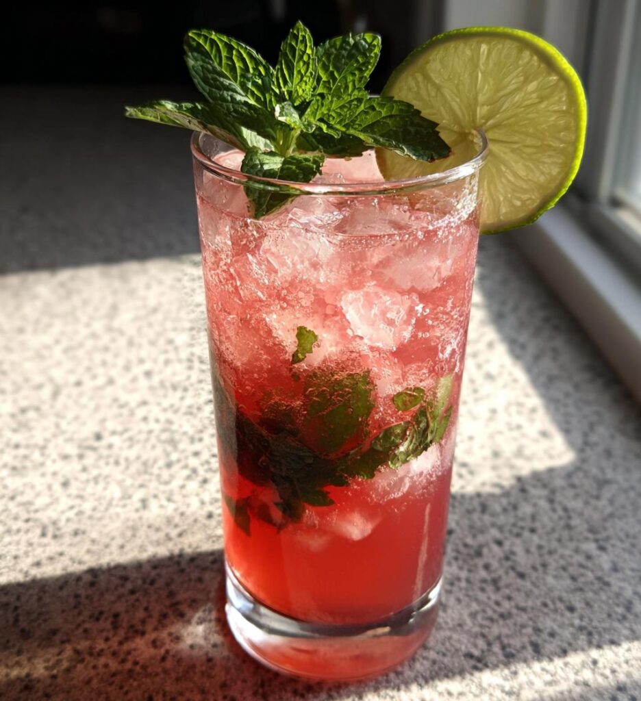 pink coconut mojito