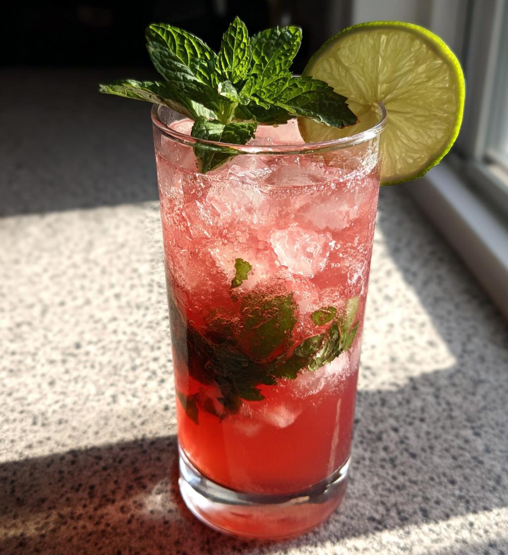 pink coconut mojito