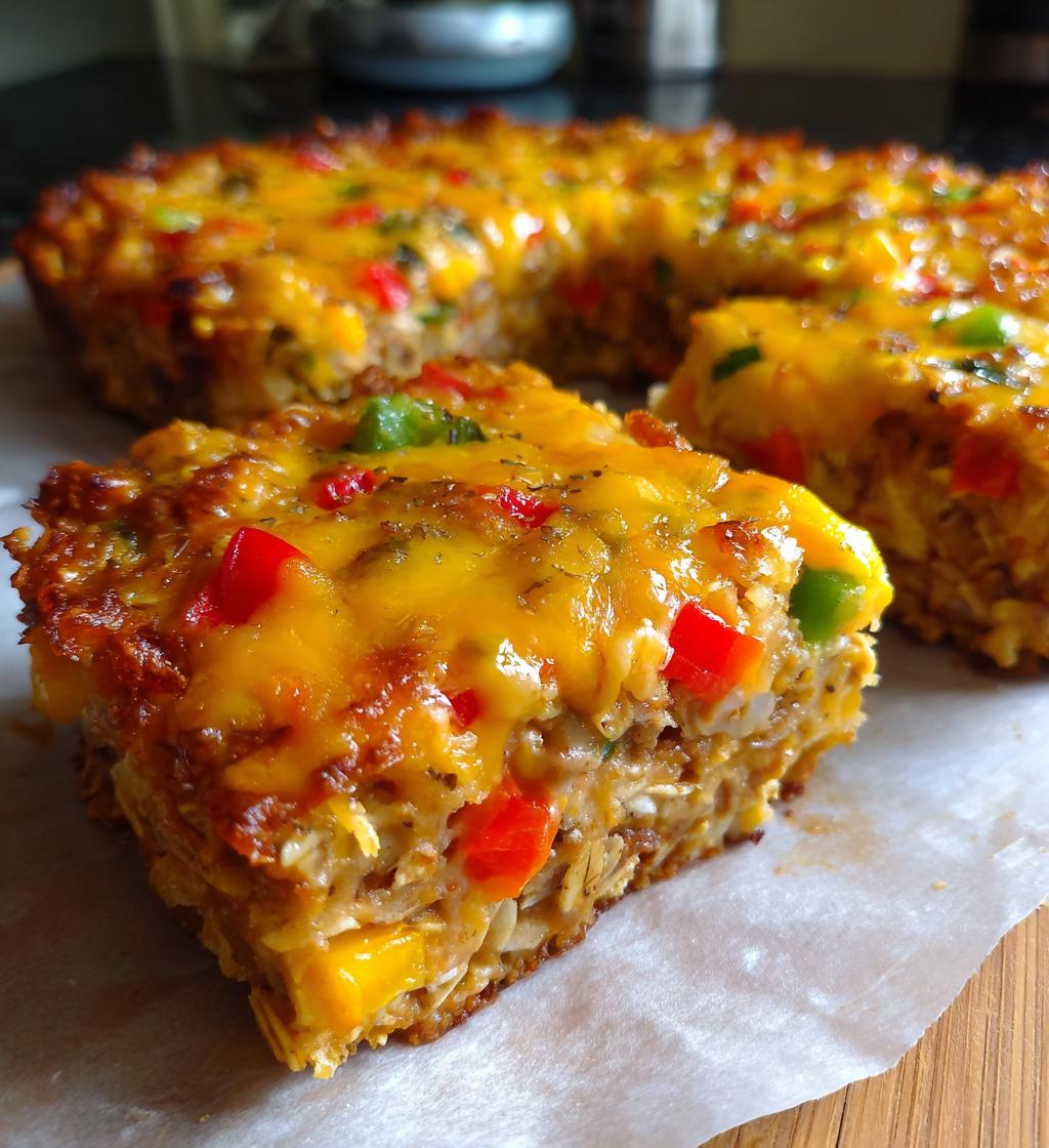 pizza baked oats - detail 1