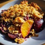 plum and apple crumble