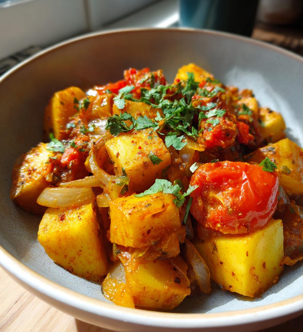 potato curry - detail 1