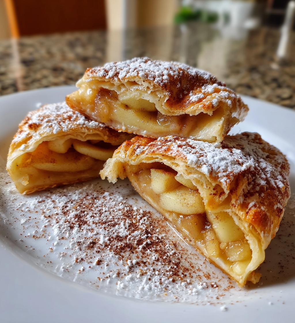 puff pastry apple rings - detail 1