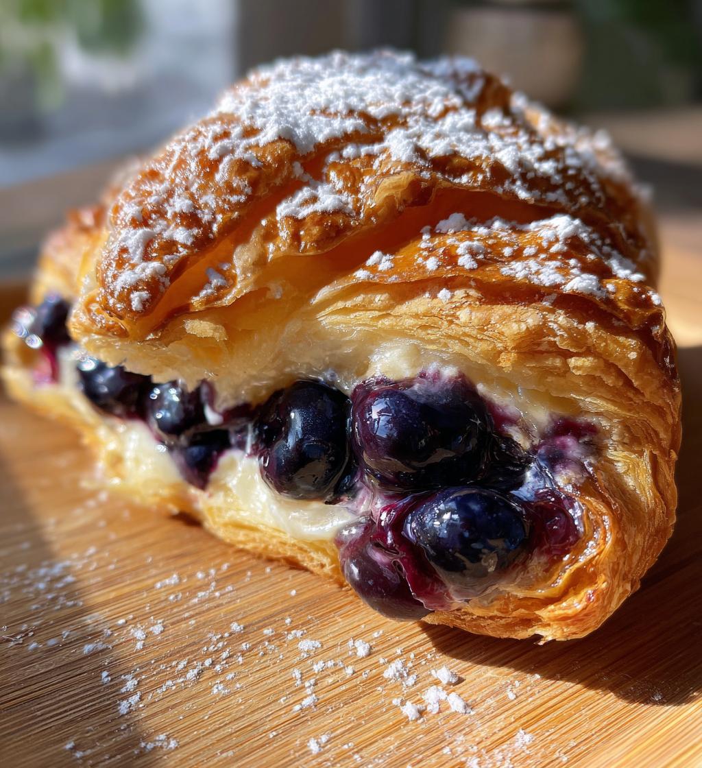 puff pastry blueberry danish