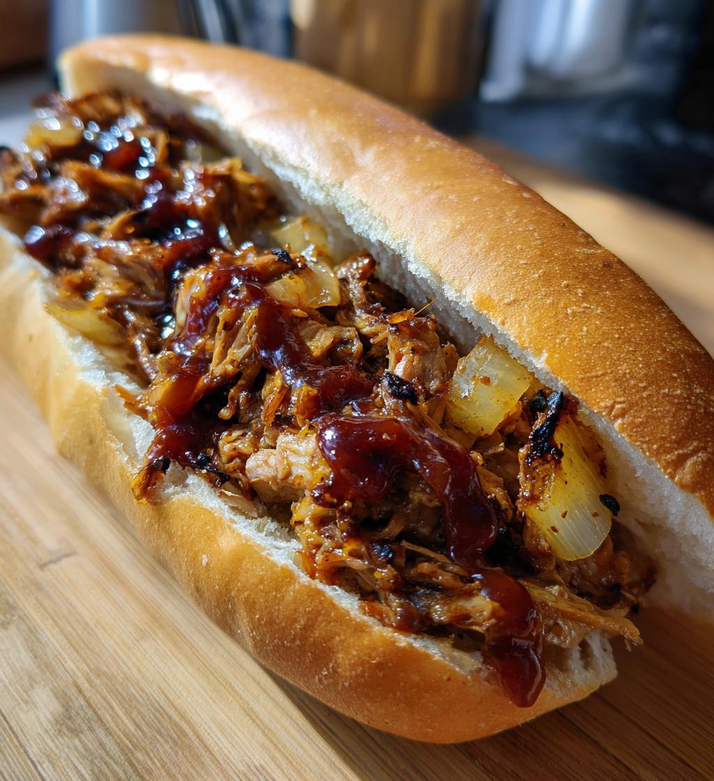 pulled mushroom sandwiches - detail 1