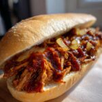 pulled mushroom sandwiches