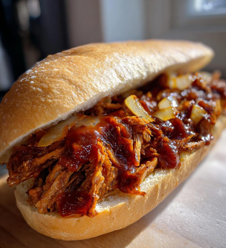 pulled mushroom sandwiches