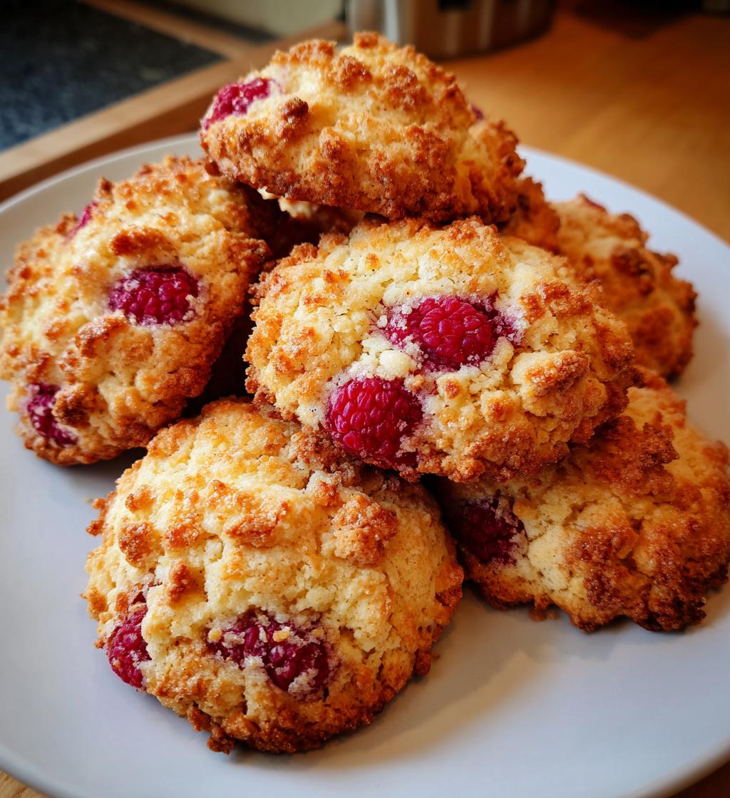 raspberry crumble cookies - detail 1