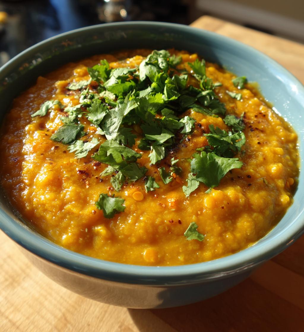 red lentil dahl - detail 1