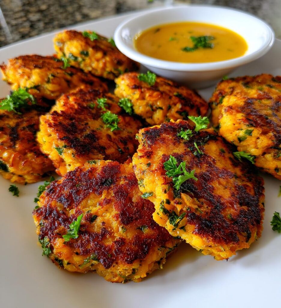 red lentil patties