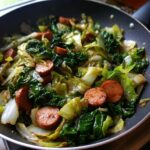 sausage and cabbage stir fry