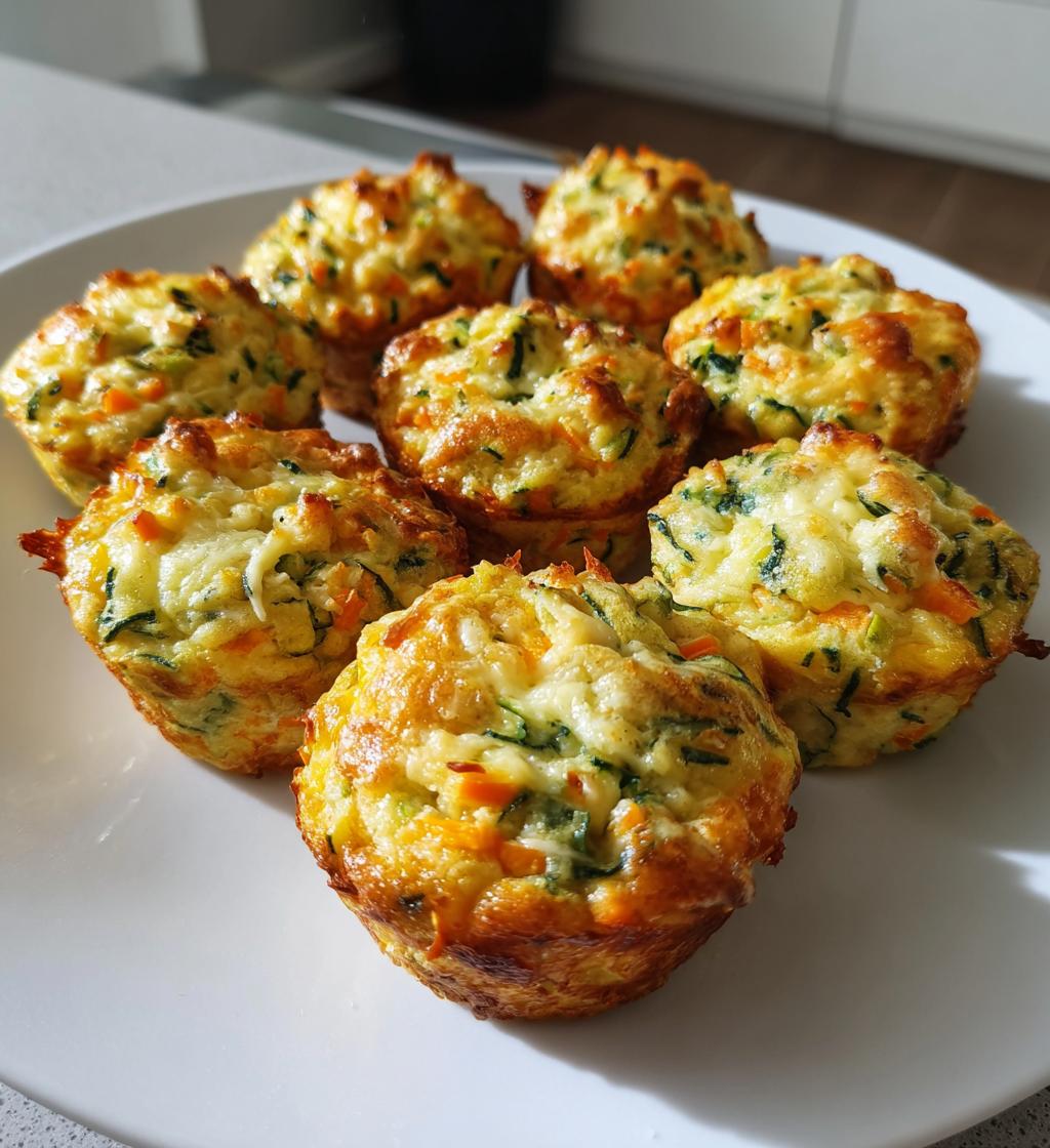 savory vegetable muffins - detail 1