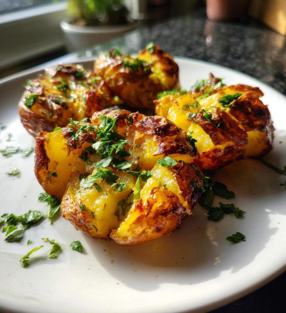 smashed potatoes