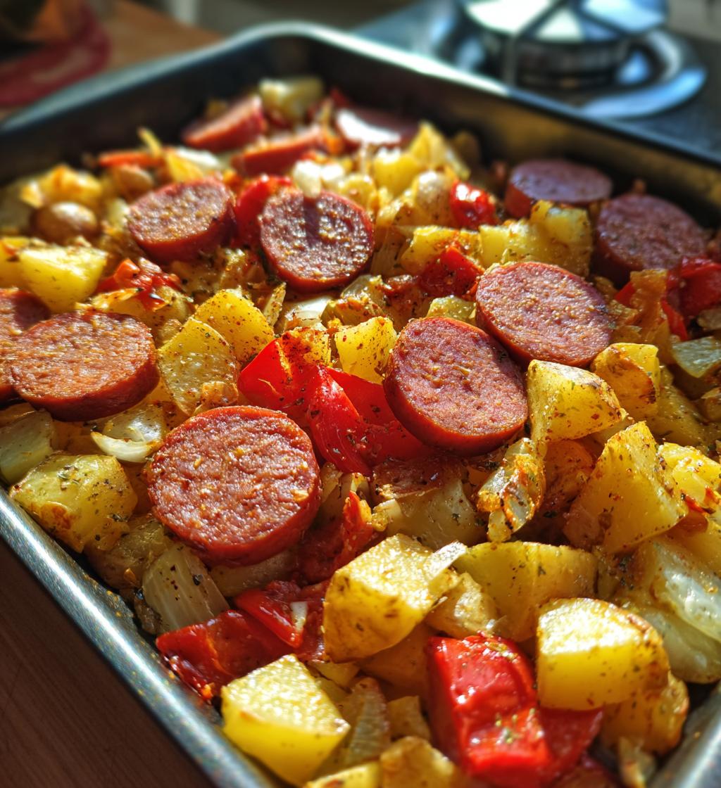 smoked sausage and potatoes