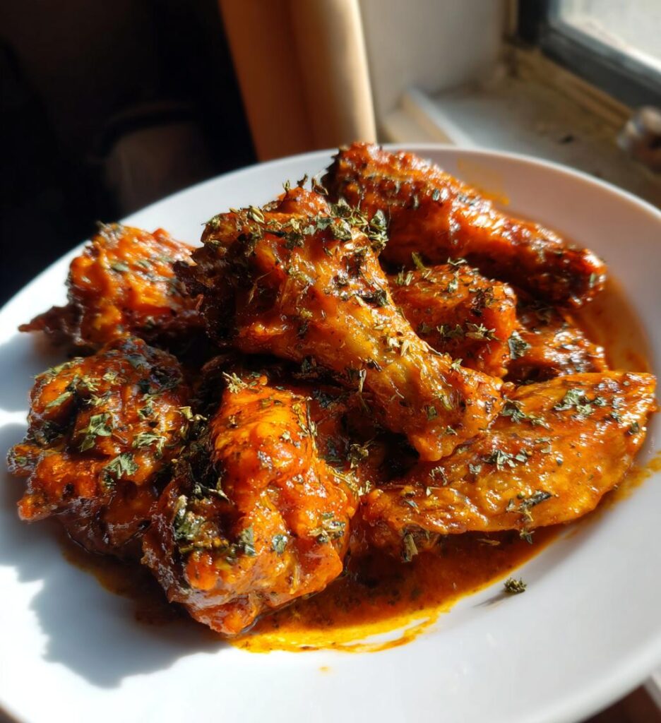 smothered chicken wings recipe