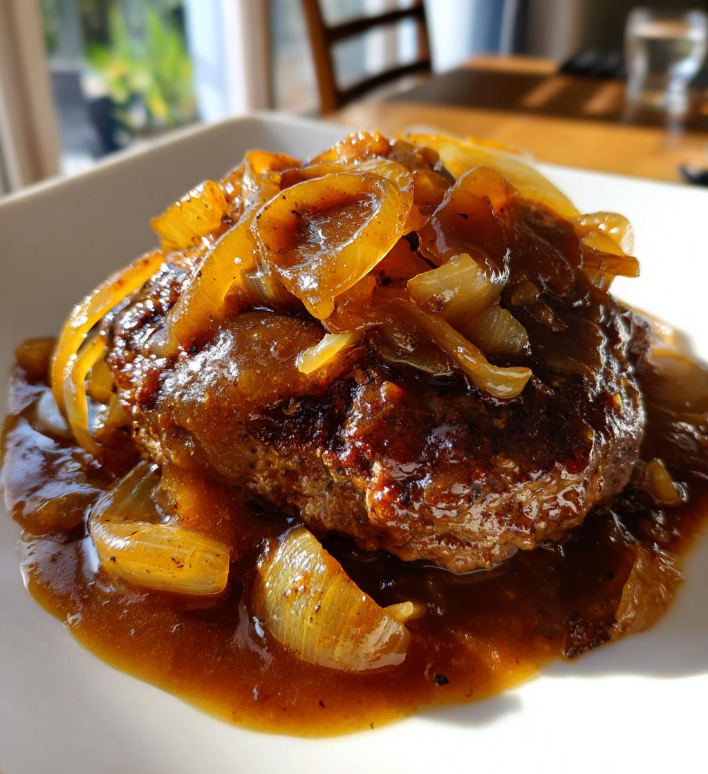 smothered hamburger steak
